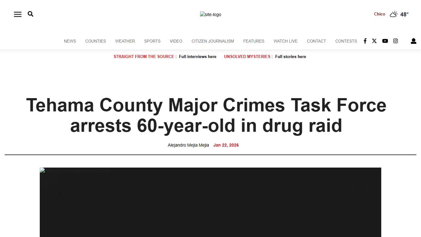 Tehama County Major Crimes Task Force arrests 60-year-old in drug raid News actionnewsnow.com